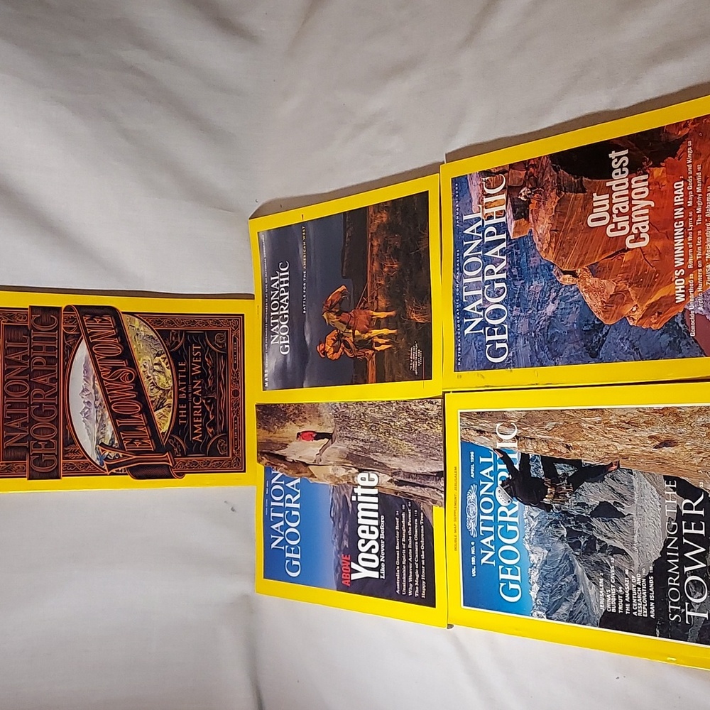 National Geographic Books Vintage Set of 5 #6